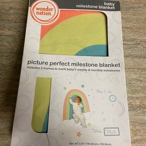 NIB Baby milestone blanket